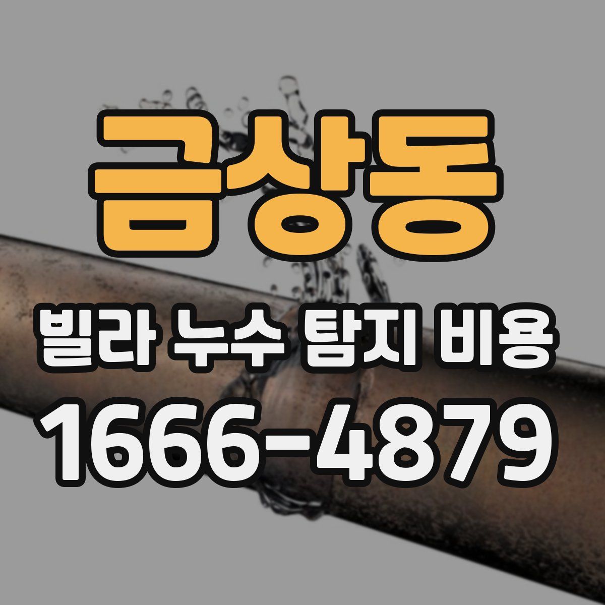 금상동 빌라 누수 탐지 비용
