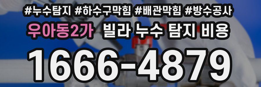 우아동2가 빌라 누수 탐지 비용