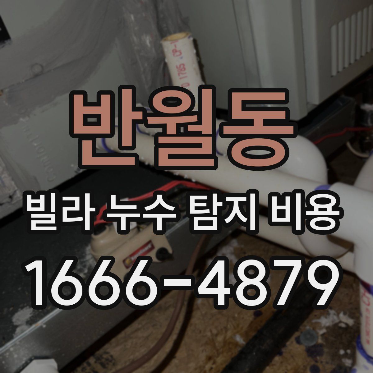 반월동 빌라 누수 탐지 비용