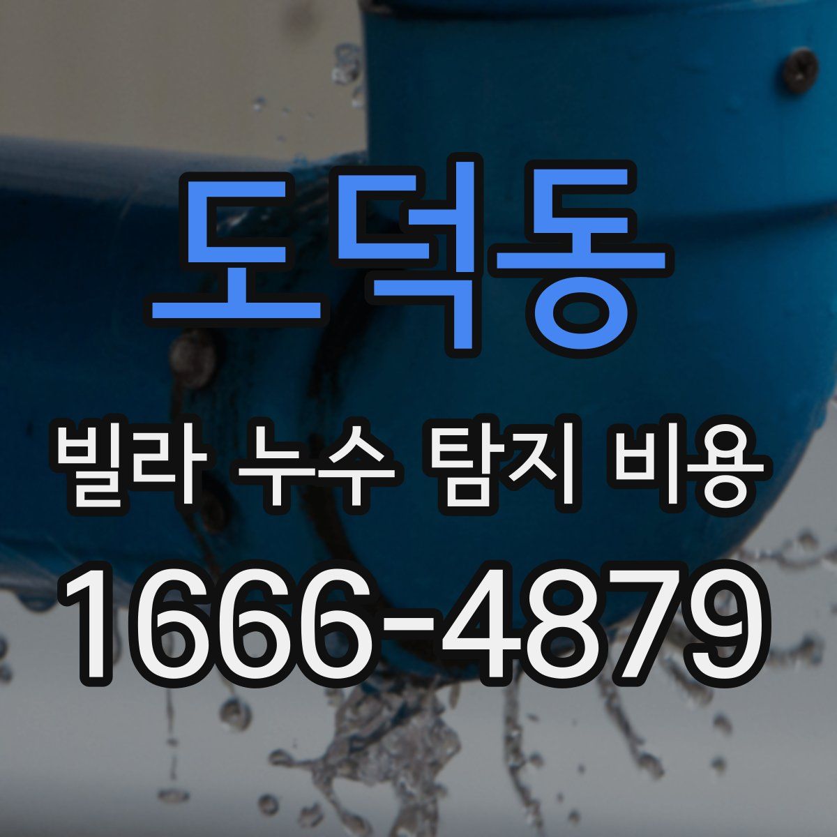 도덕동 빌라 누수 탐지 비용