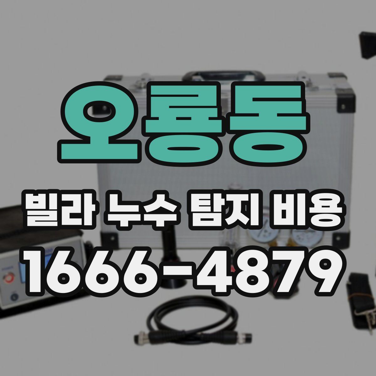 오룡동 빌라 누수 탐지 비용