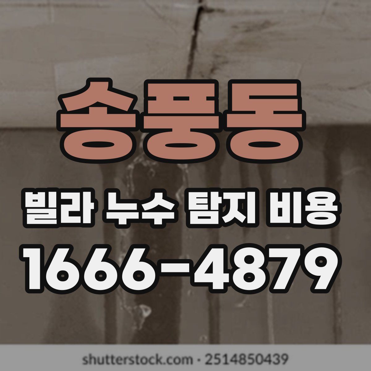 송풍동 빌라 누수 탐지 비용