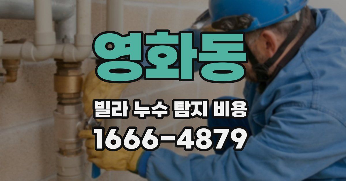 영화동 빌라 누수 탐지 비용