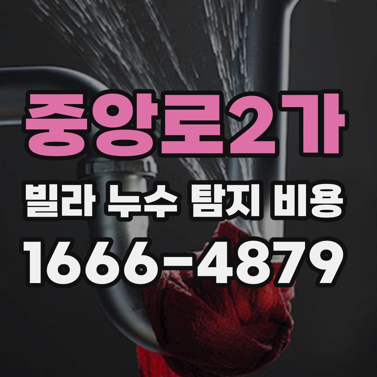 중앙로2가 빌라 누수 탐지 비용