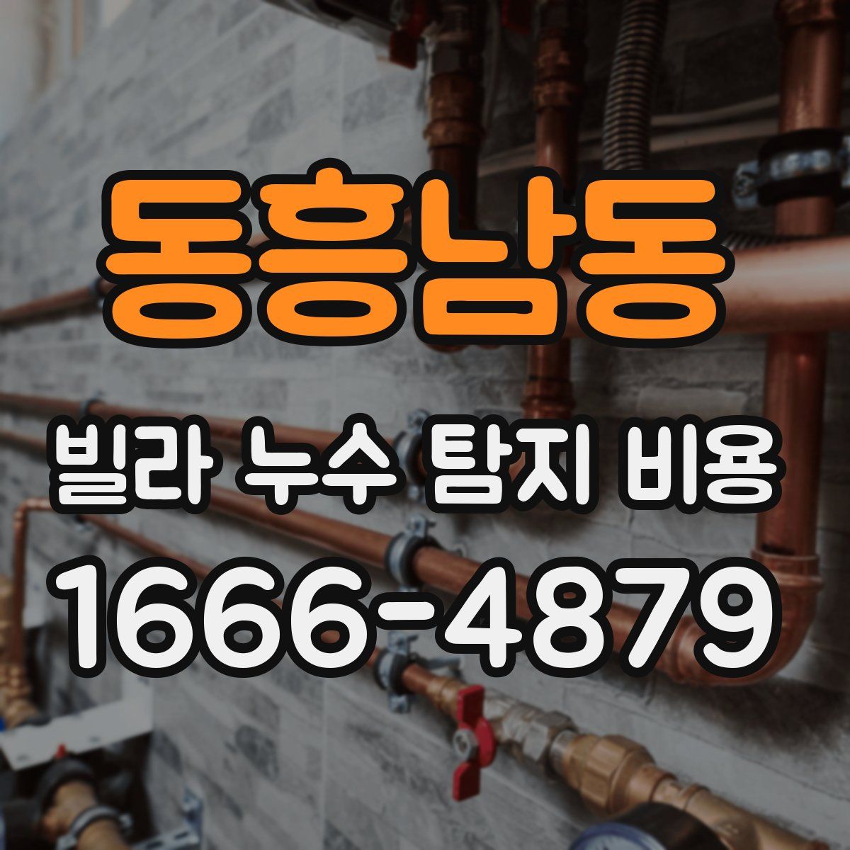 동흥남동 빌라 누수 탐지 비용