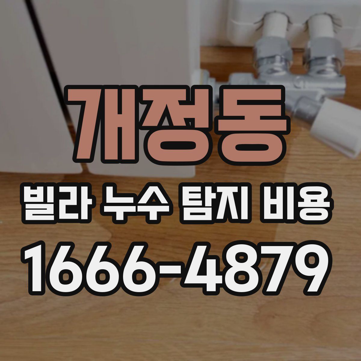 개정동 빌라 누수 탐지 비용