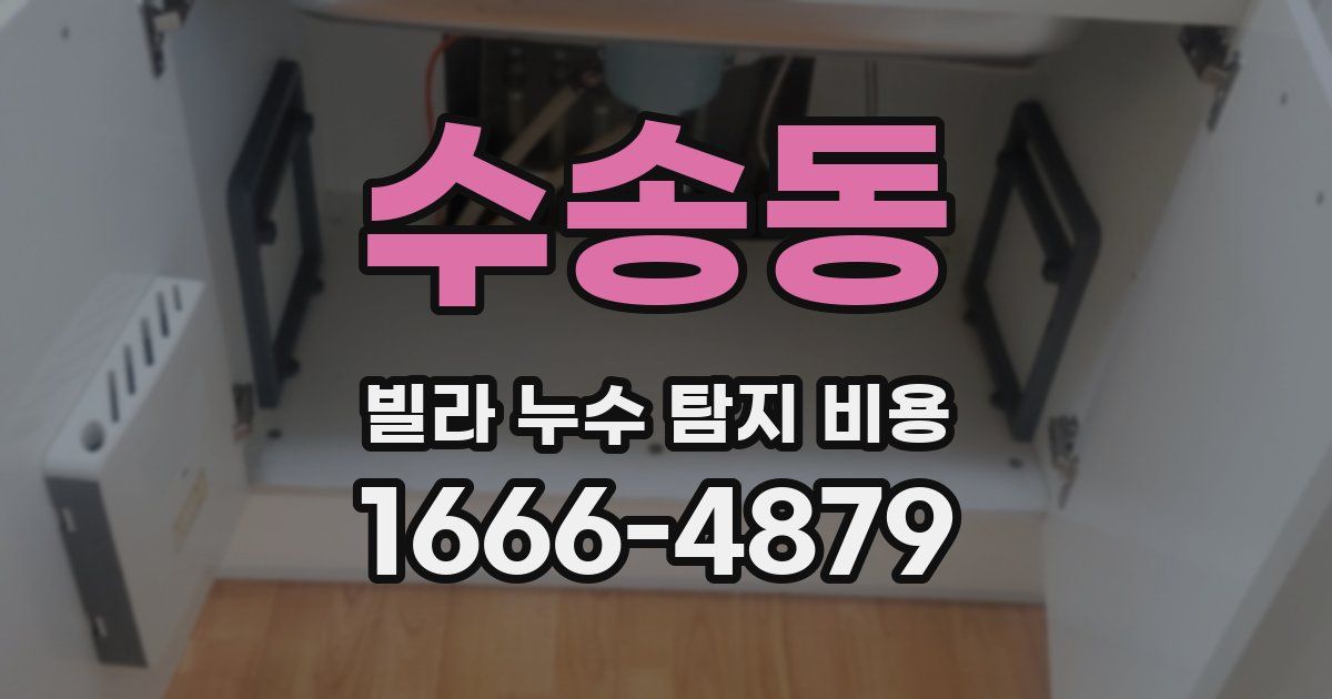 수송동 빌라 누수 탐지 비용