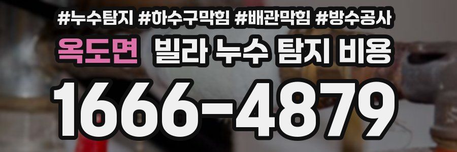 옥도면 빌라 누수 탐지 비용