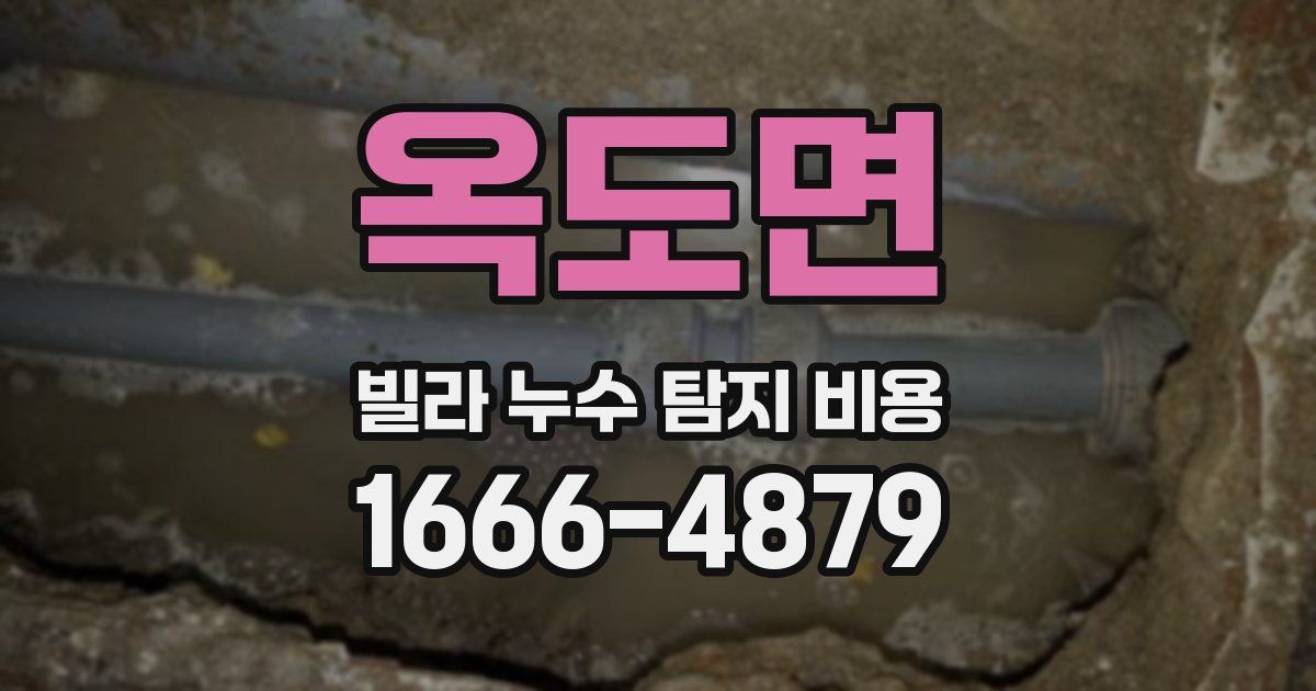 옥도면 빌라 누수 탐지 비용