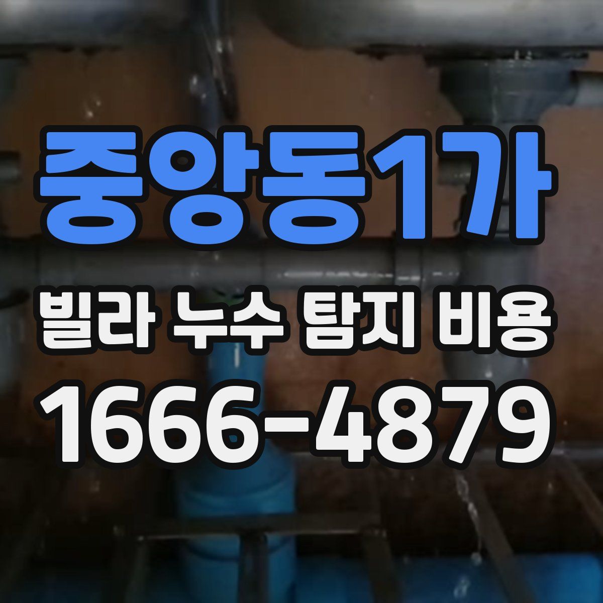 중앙동1가 빌라 누수 탐지 비용