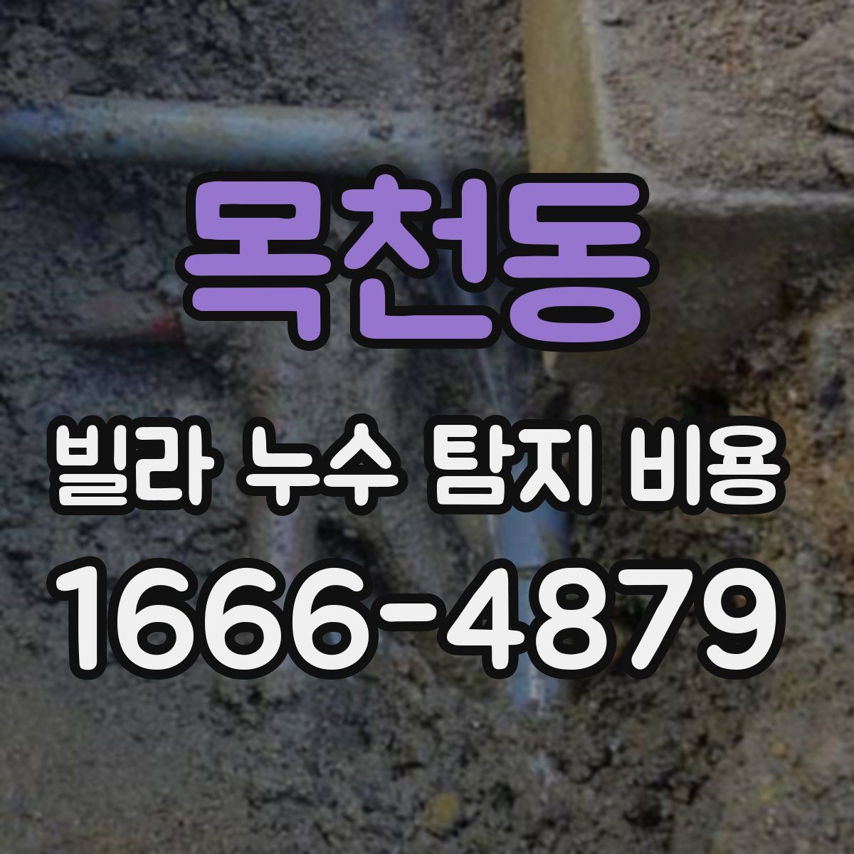 목천동 빌라 누수 탐지 비용
