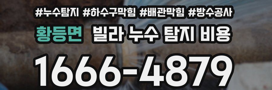 황등면 빌라 누수 탐지 비용