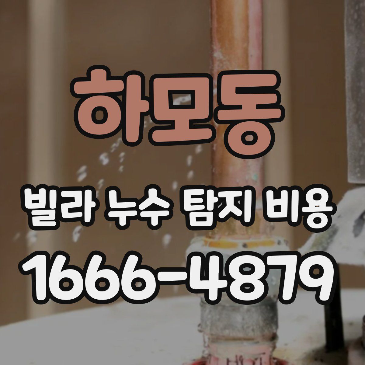 하모동 빌라 누수 탐지 비용