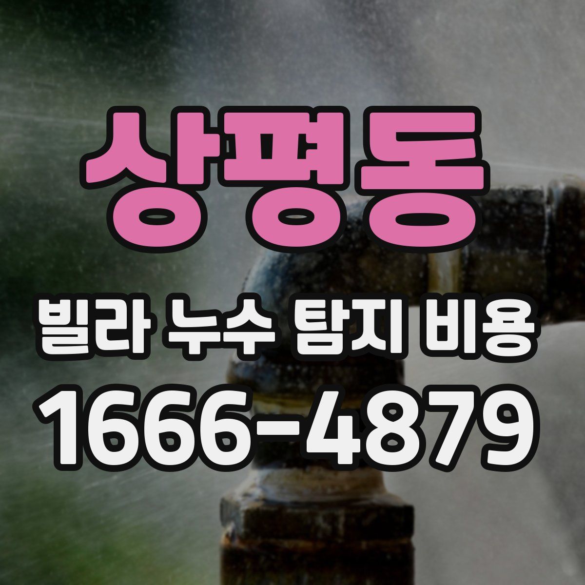 상평동 빌라 누수 탐지 비용