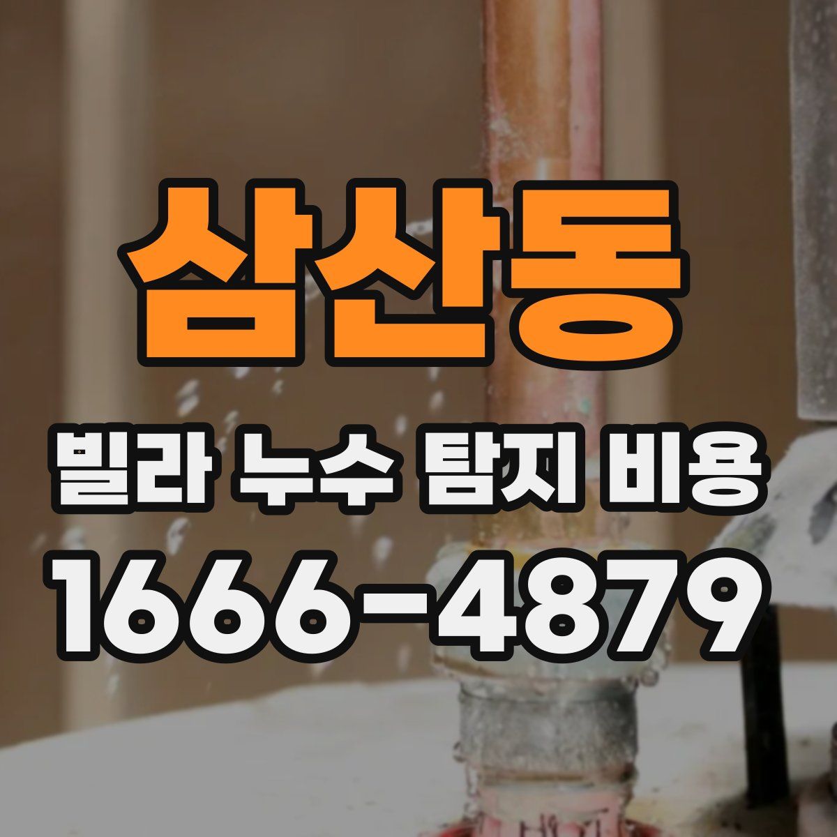 삼산동 빌라 누수 탐지 비용