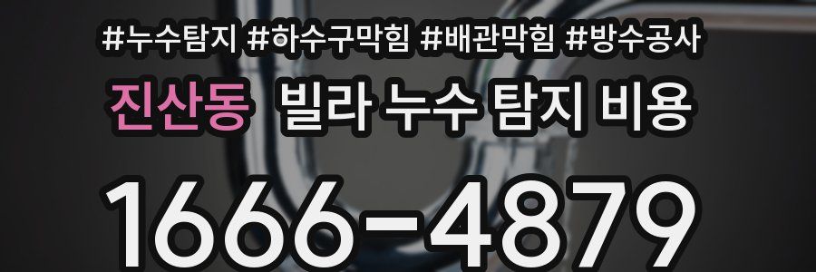 진산동 빌라 누수 탐지 비용