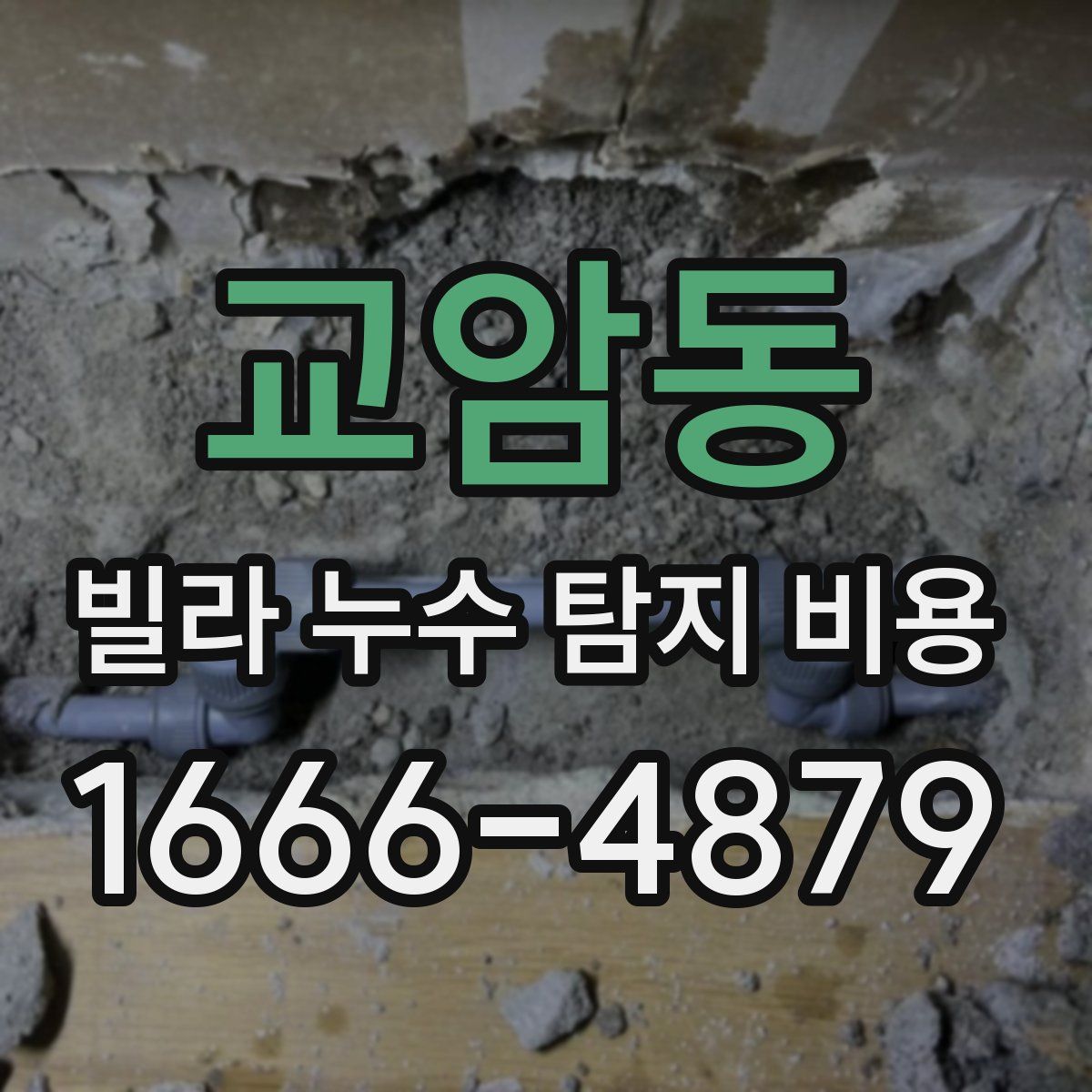 교암동 빌라 누수 탐지 비용