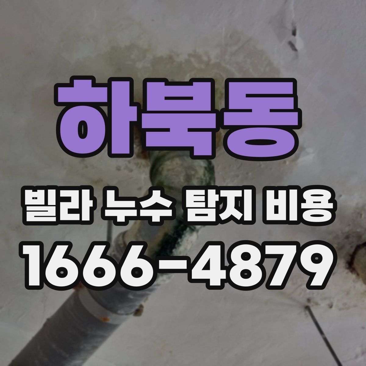 하북동 빌라 누수 탐지 비용