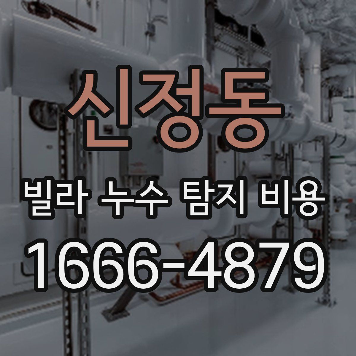 신정동 빌라 누수 탐지 비용
