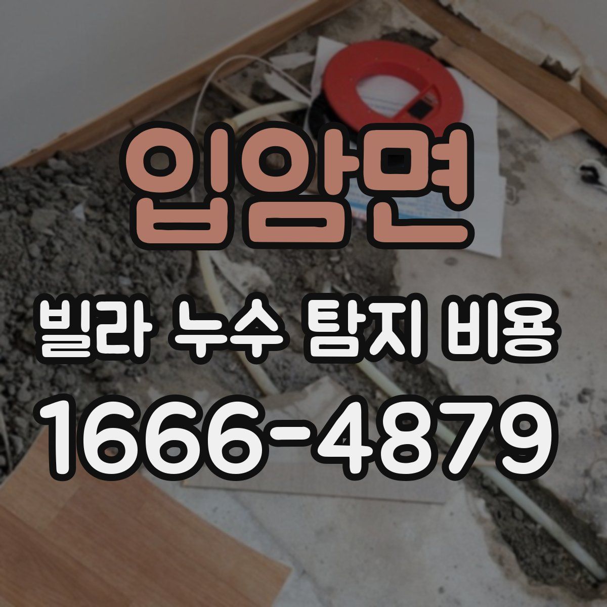 입암면 빌라 누수 탐지 비용