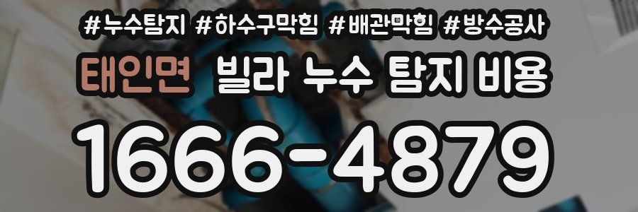태인면 빌라 누수 탐지 비용