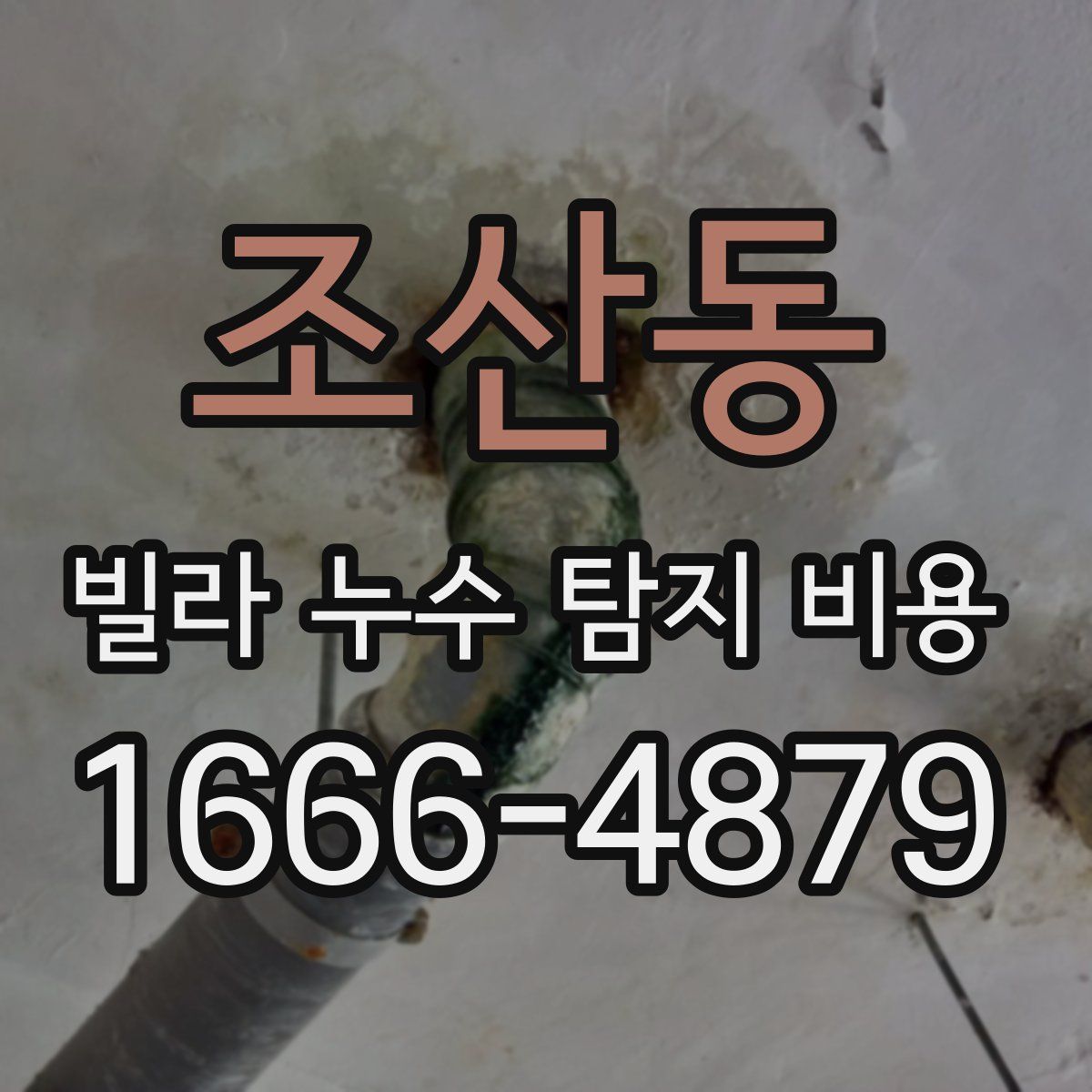 조산동 빌라 누수 탐지 비용