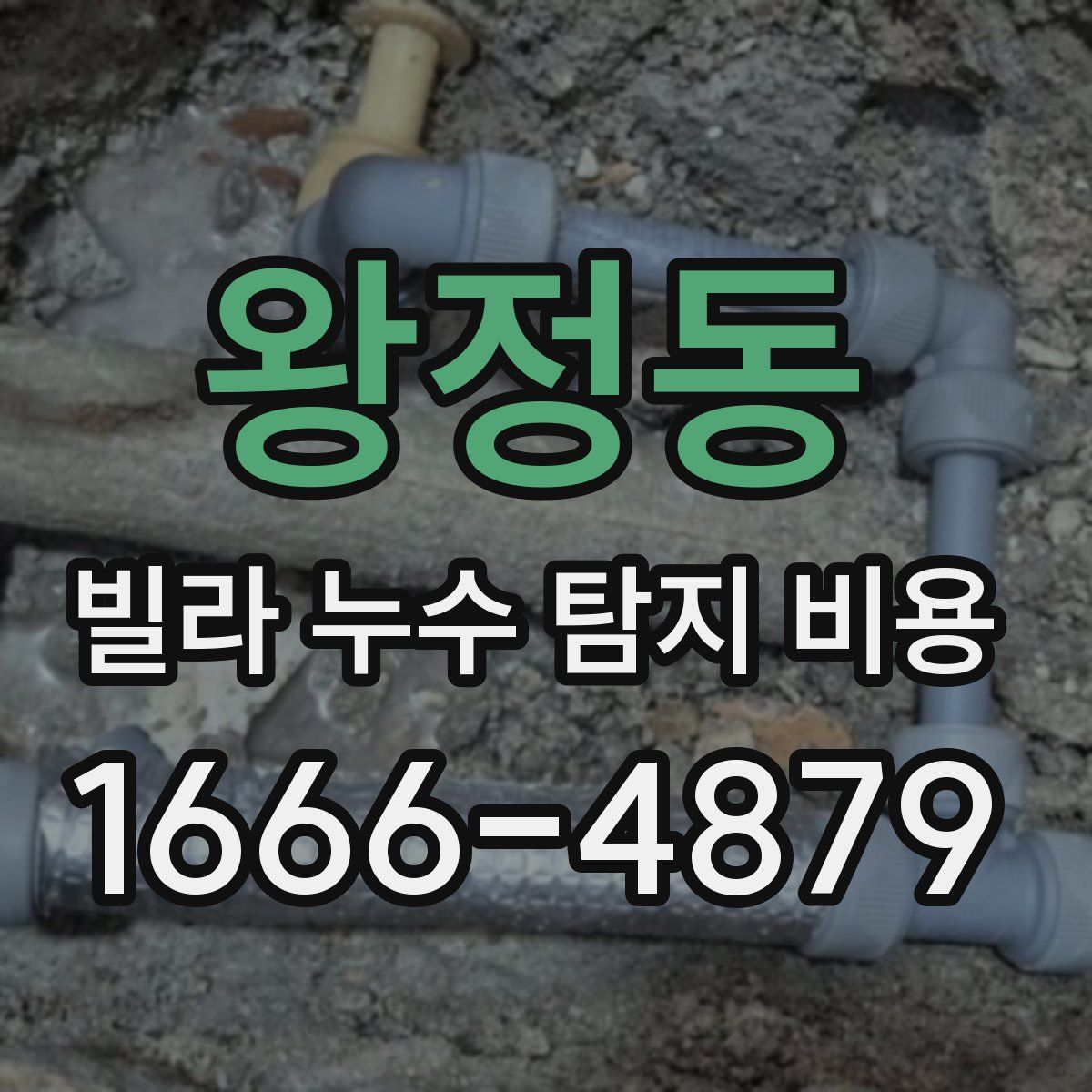 왕정동 빌라 누수 탐지 비용