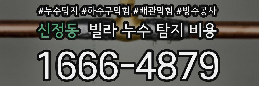 신정동 빌라 누수 탐지 비용