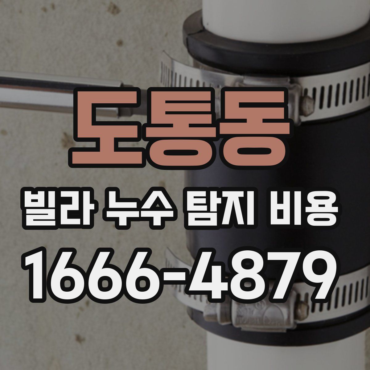 도통동 빌라 누수 탐지 비용