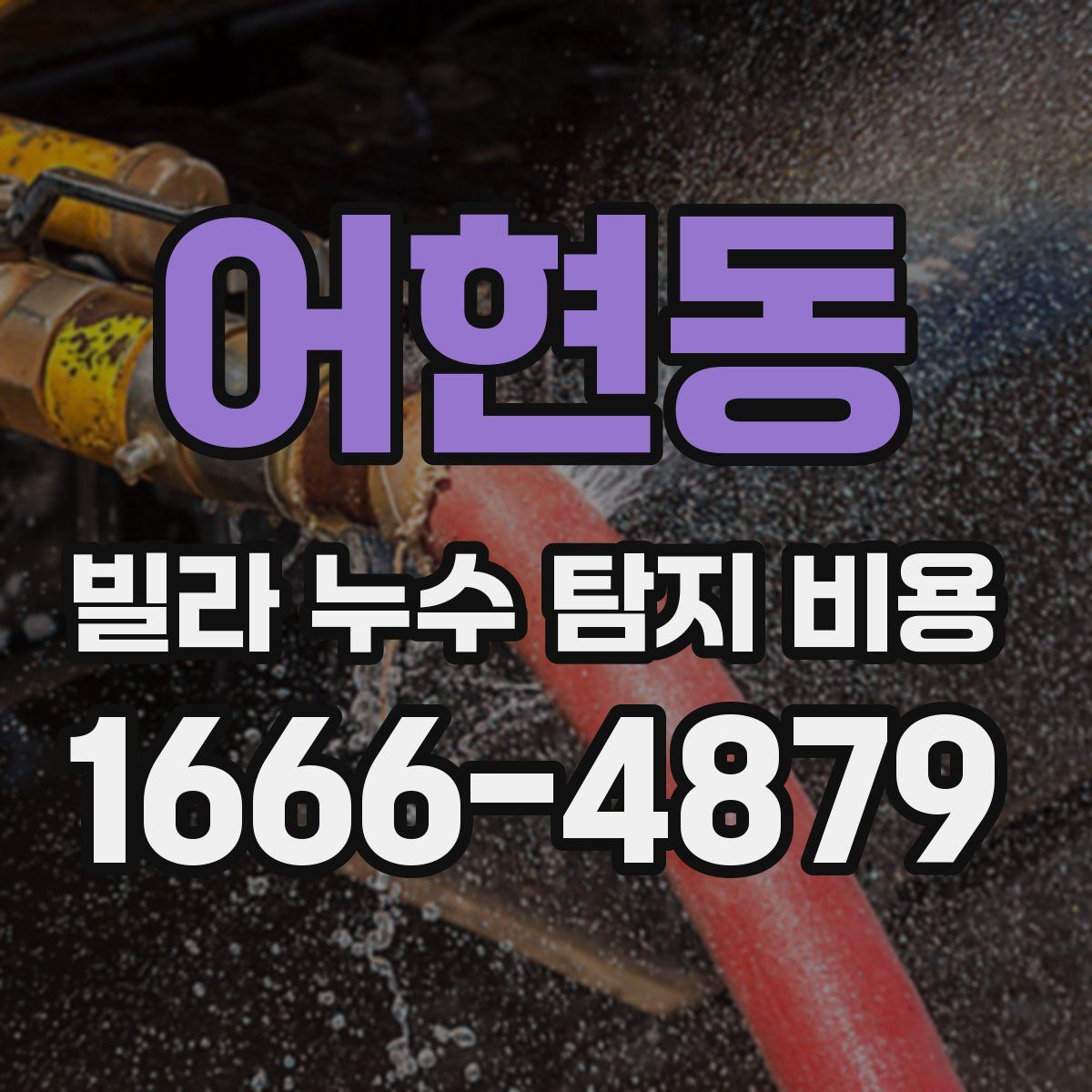 어현동 빌라 누수 탐지 비용