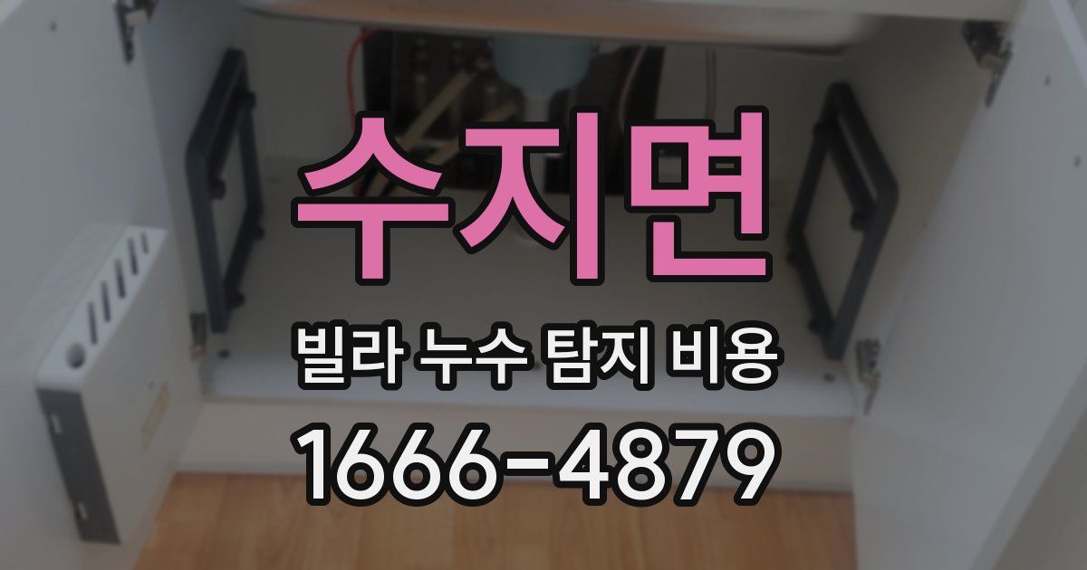 수지면 빌라 누수 탐지 비용