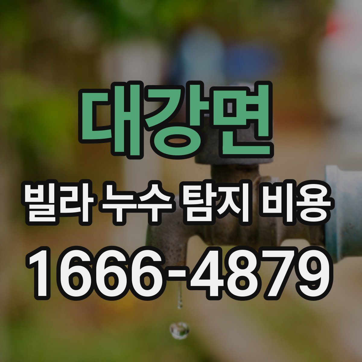 대강면 빌라 누수 탐지 비용