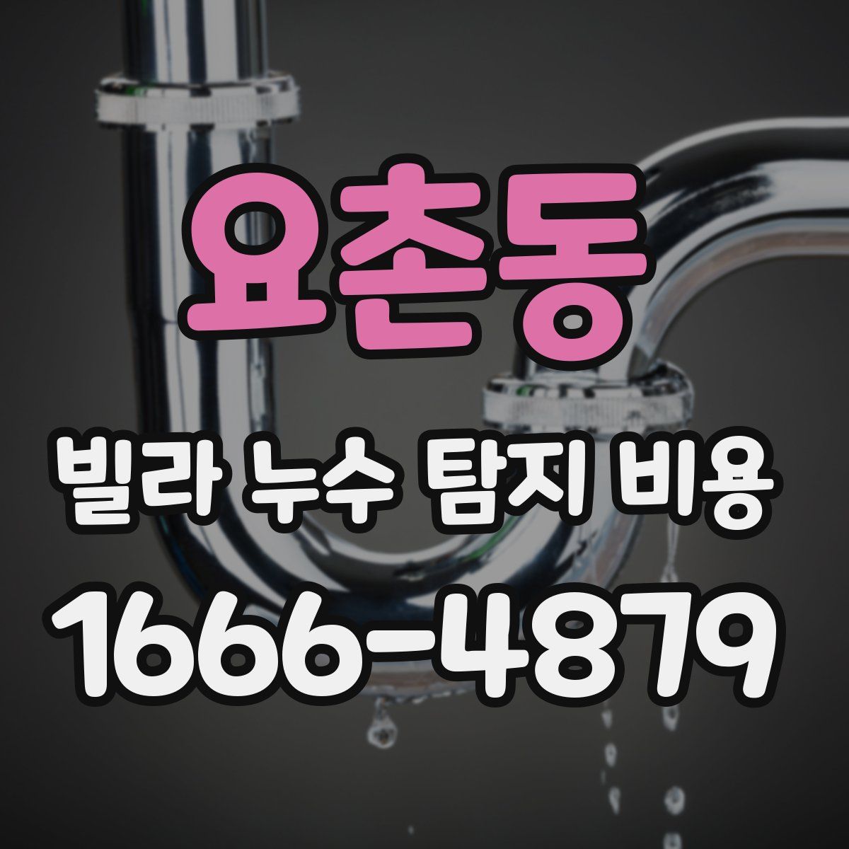 요촌동 빌라 누수 탐지 비용