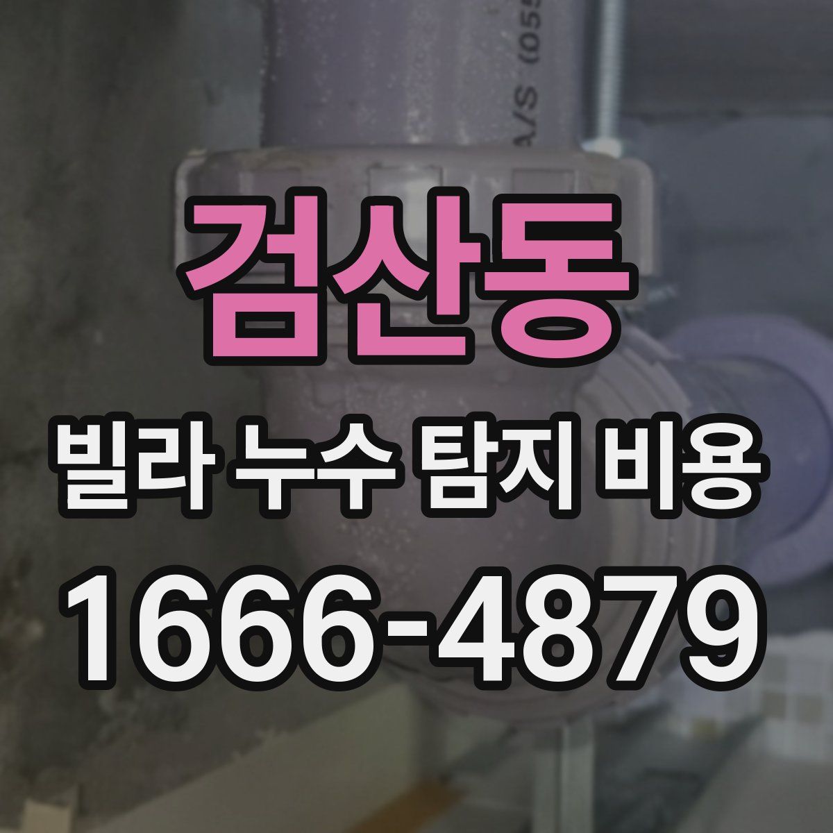 검산동 빌라 누수 탐지 비용