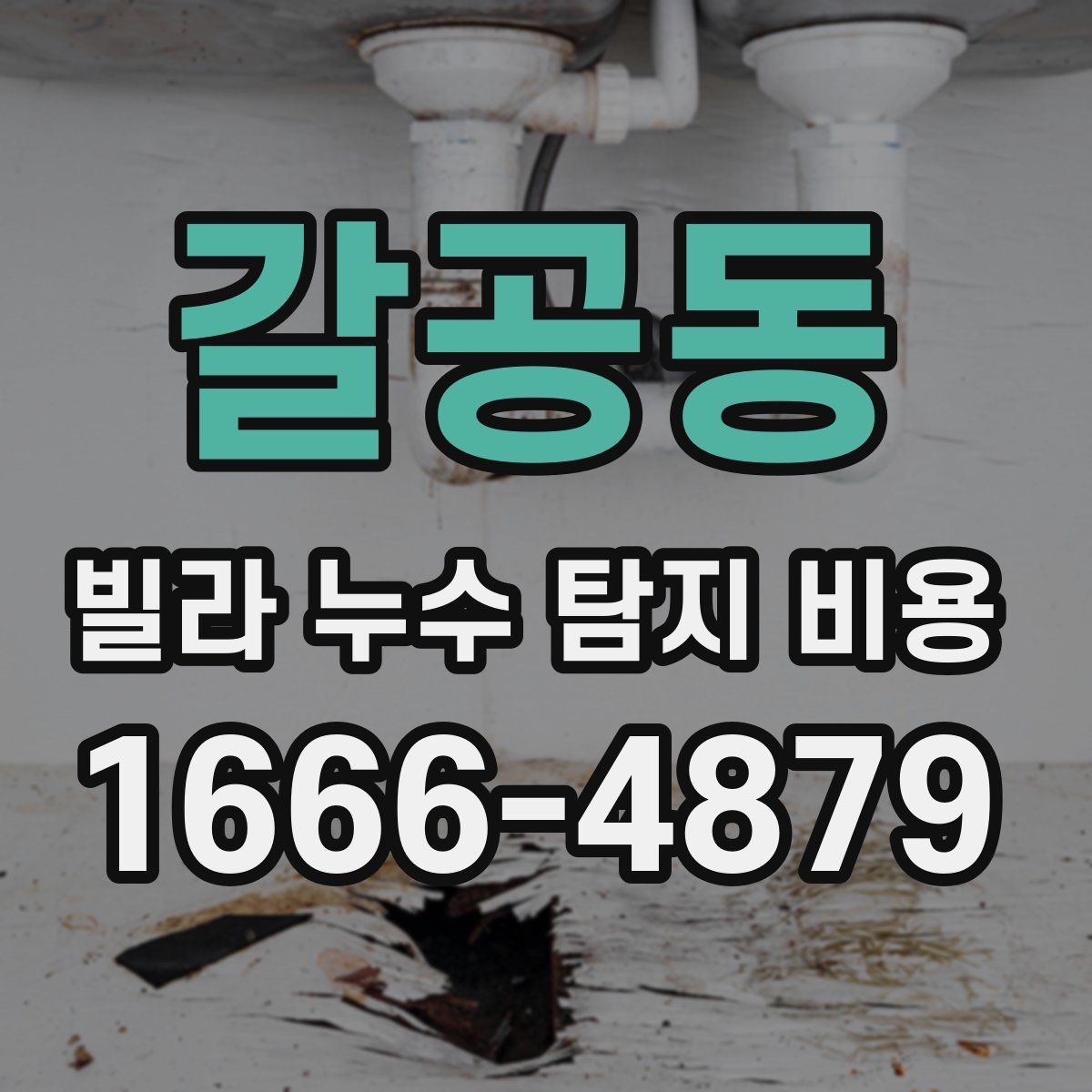 갈공동 빌라 누수 탐지 비용