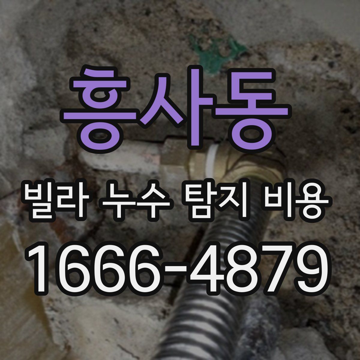 흥사동 빌라 누수 탐지 비용