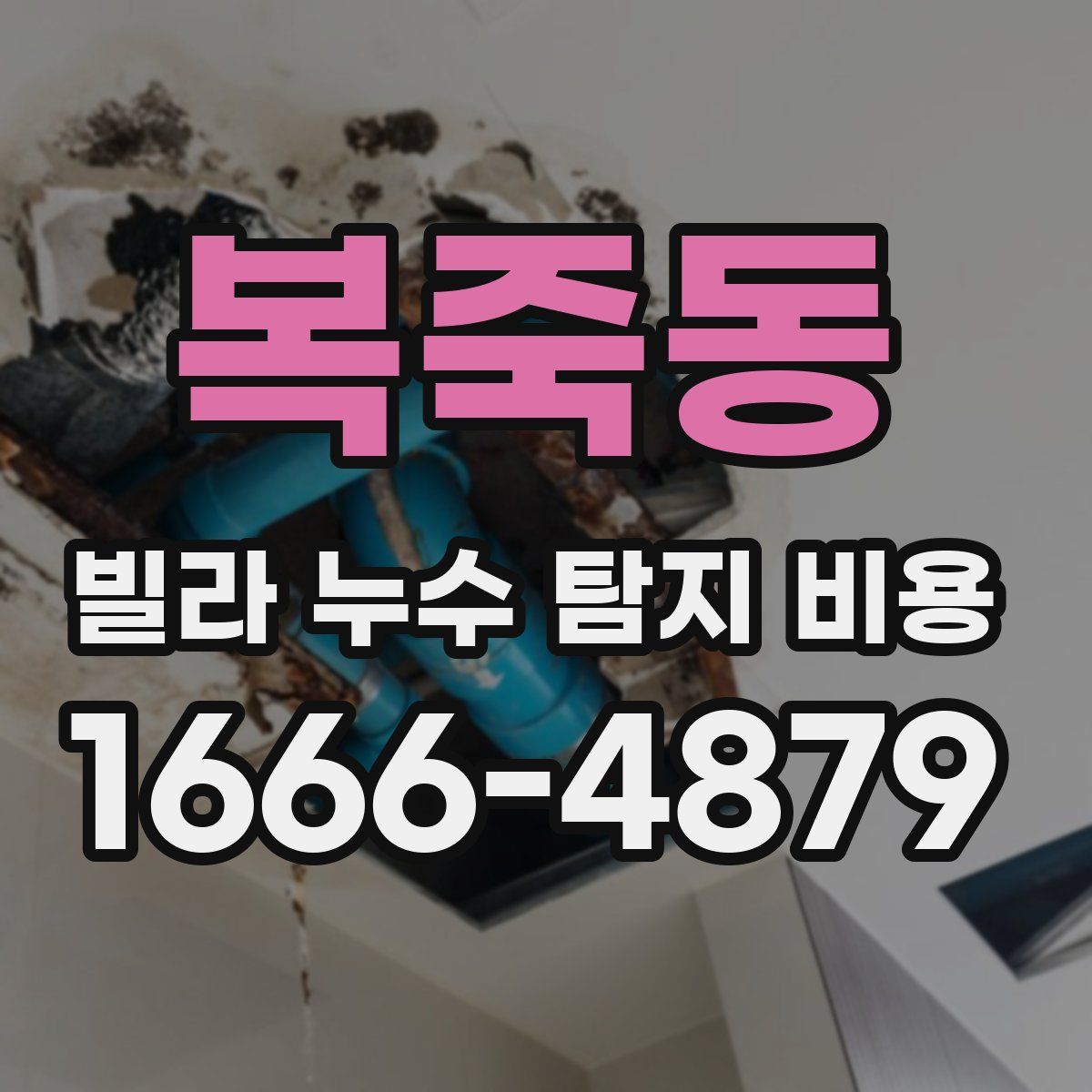복죽동 빌라 누수 탐지 비용
