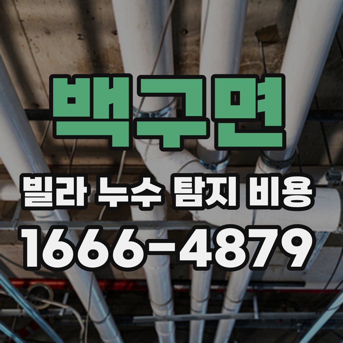 백구면 빌라 누수 탐지 비용