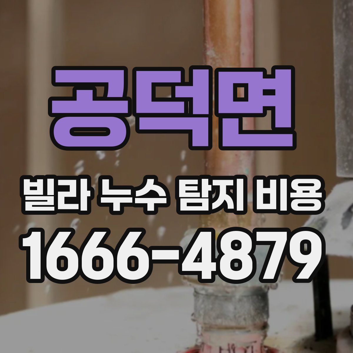 공덕면 빌라 누수 탐지 비용