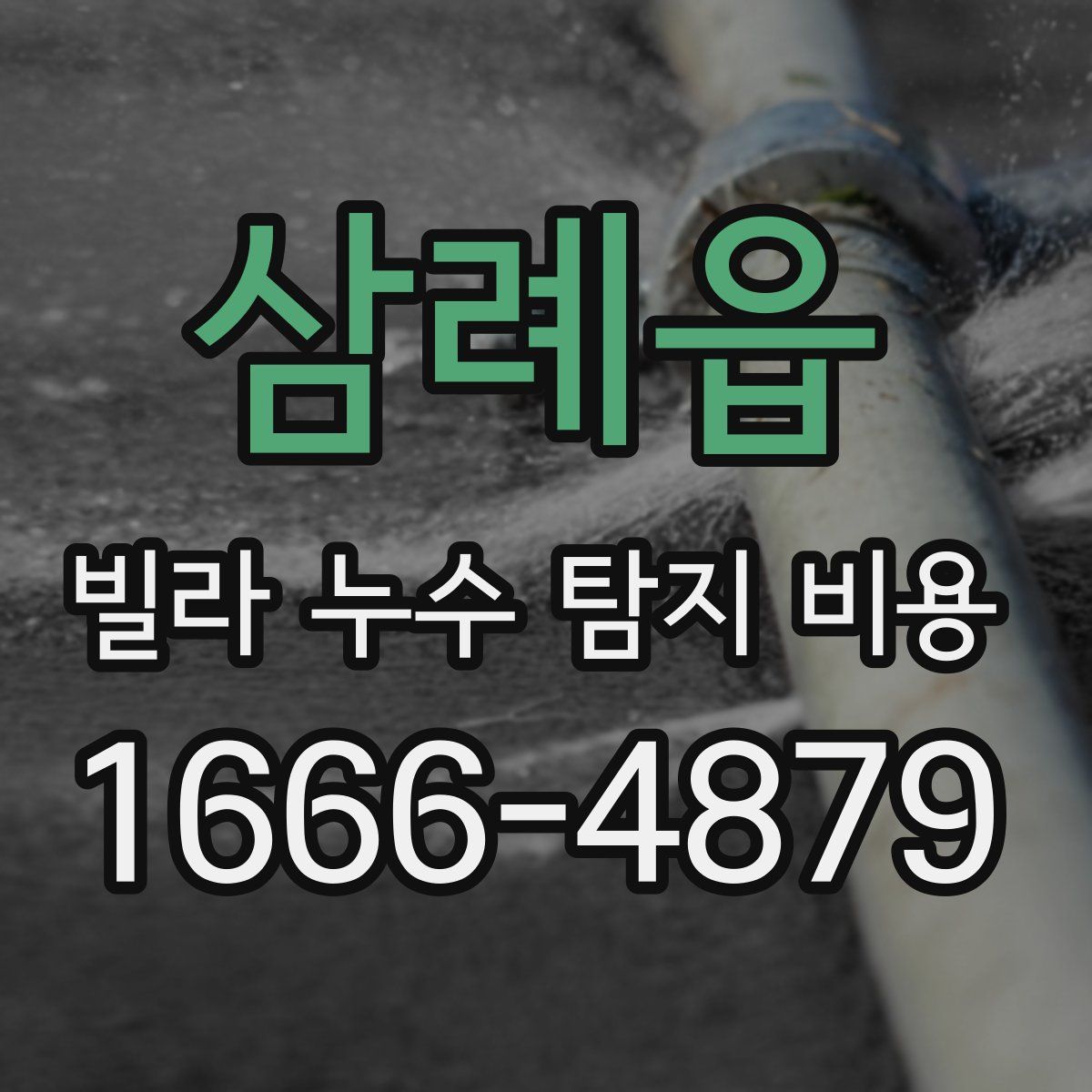 삼례읍 빌라 누수 탐지 비용