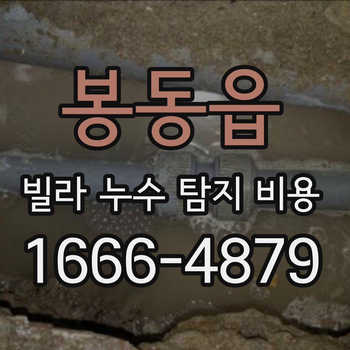 봉동읍 빌라 누수 탐지 비용