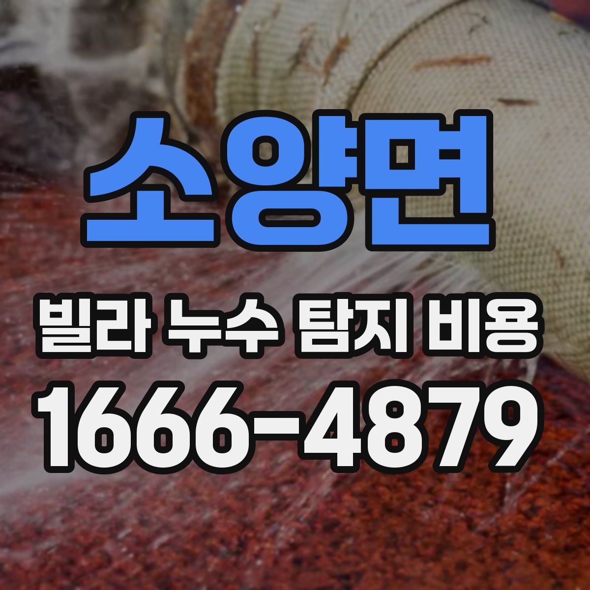 소양면 빌라 누수 탐지 비용