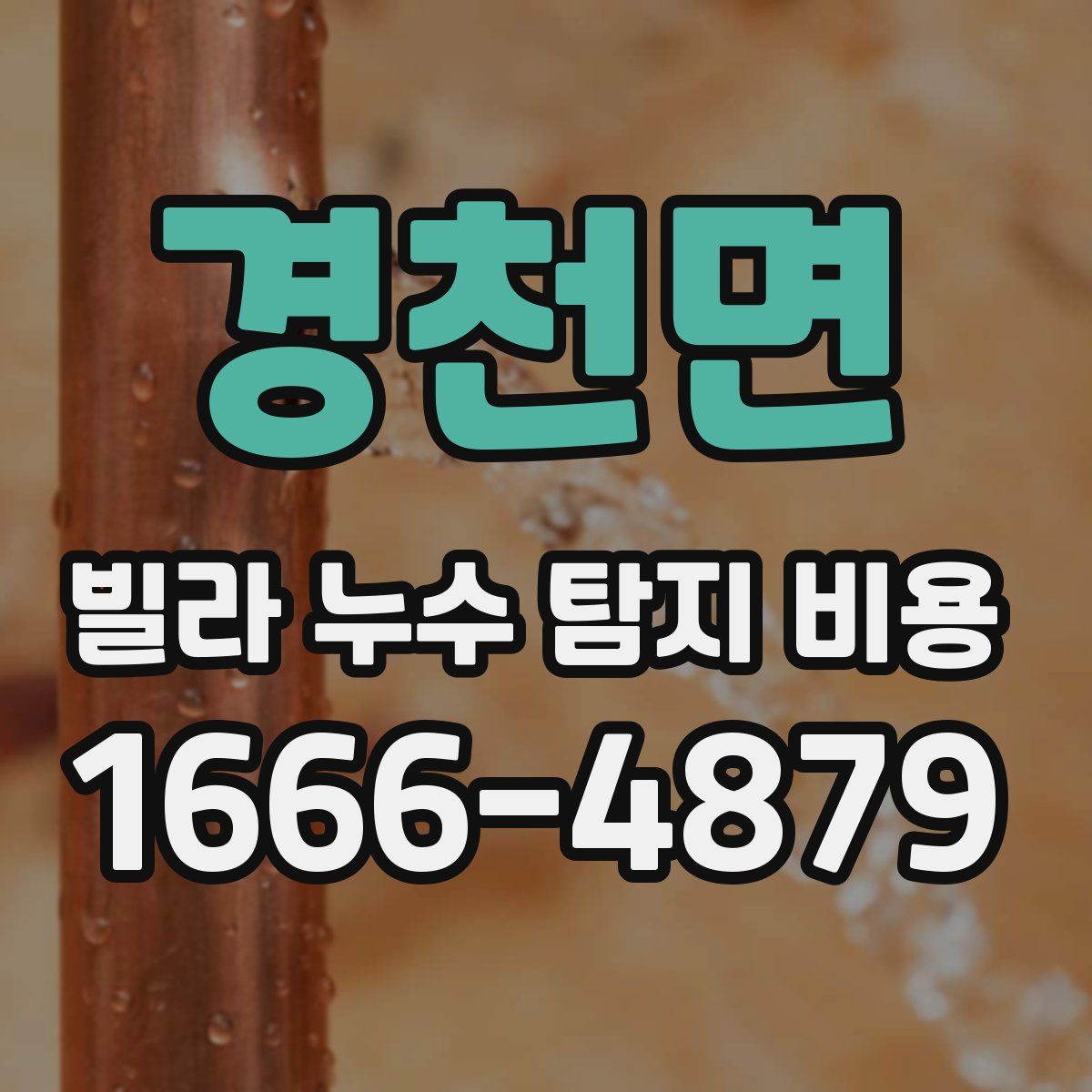 경천면 빌라 누수 탐지 비용