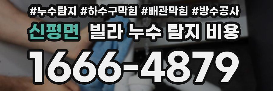 신평면 빌라 누수 탐지 비용