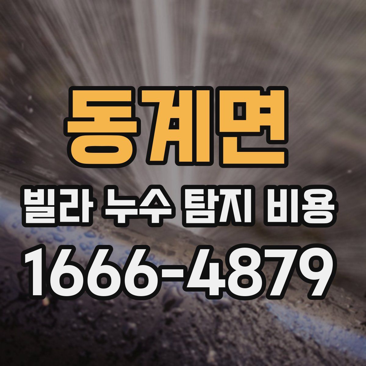동계면 빌라 누수 탐지 비용