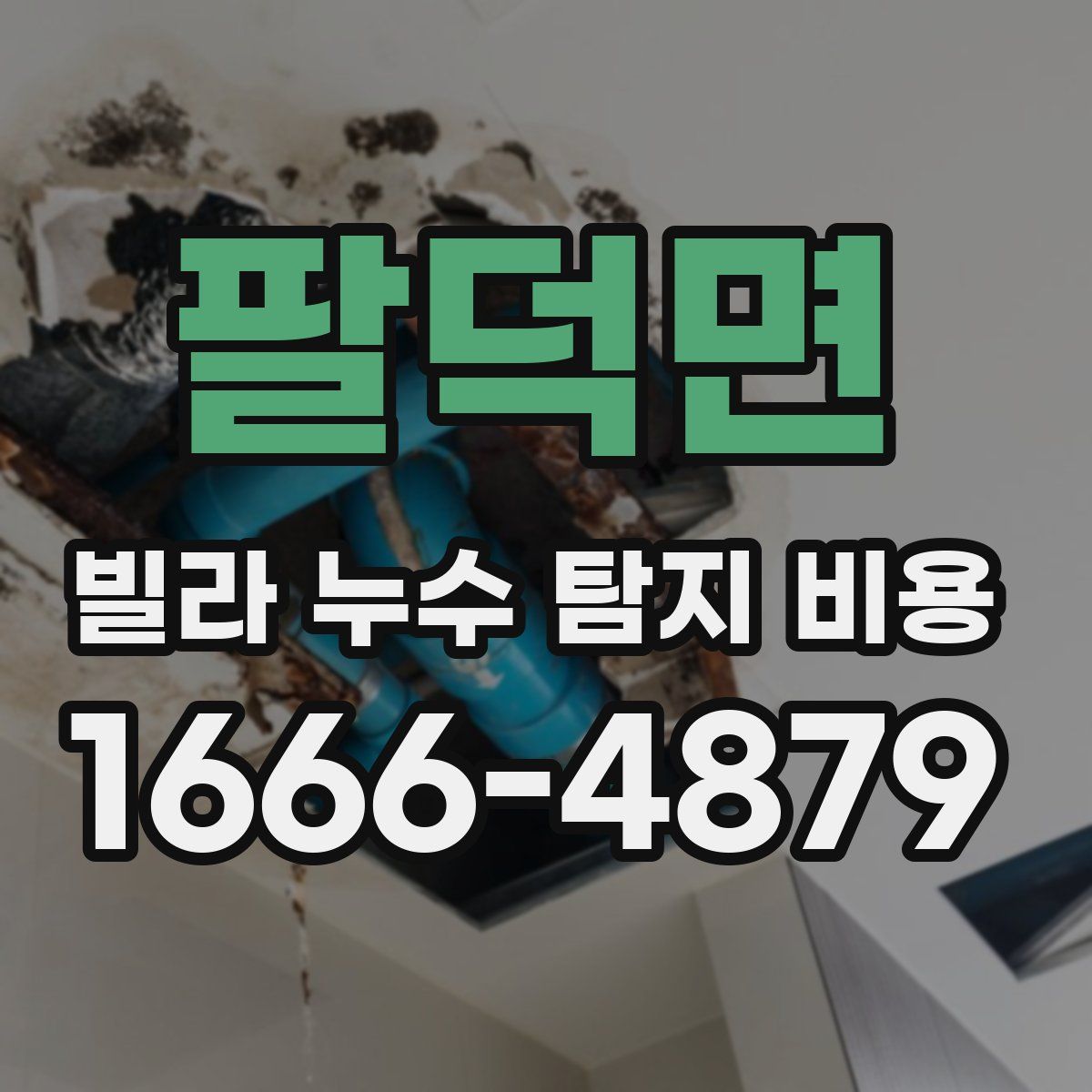 팔덕면 빌라 누수 탐지 비용