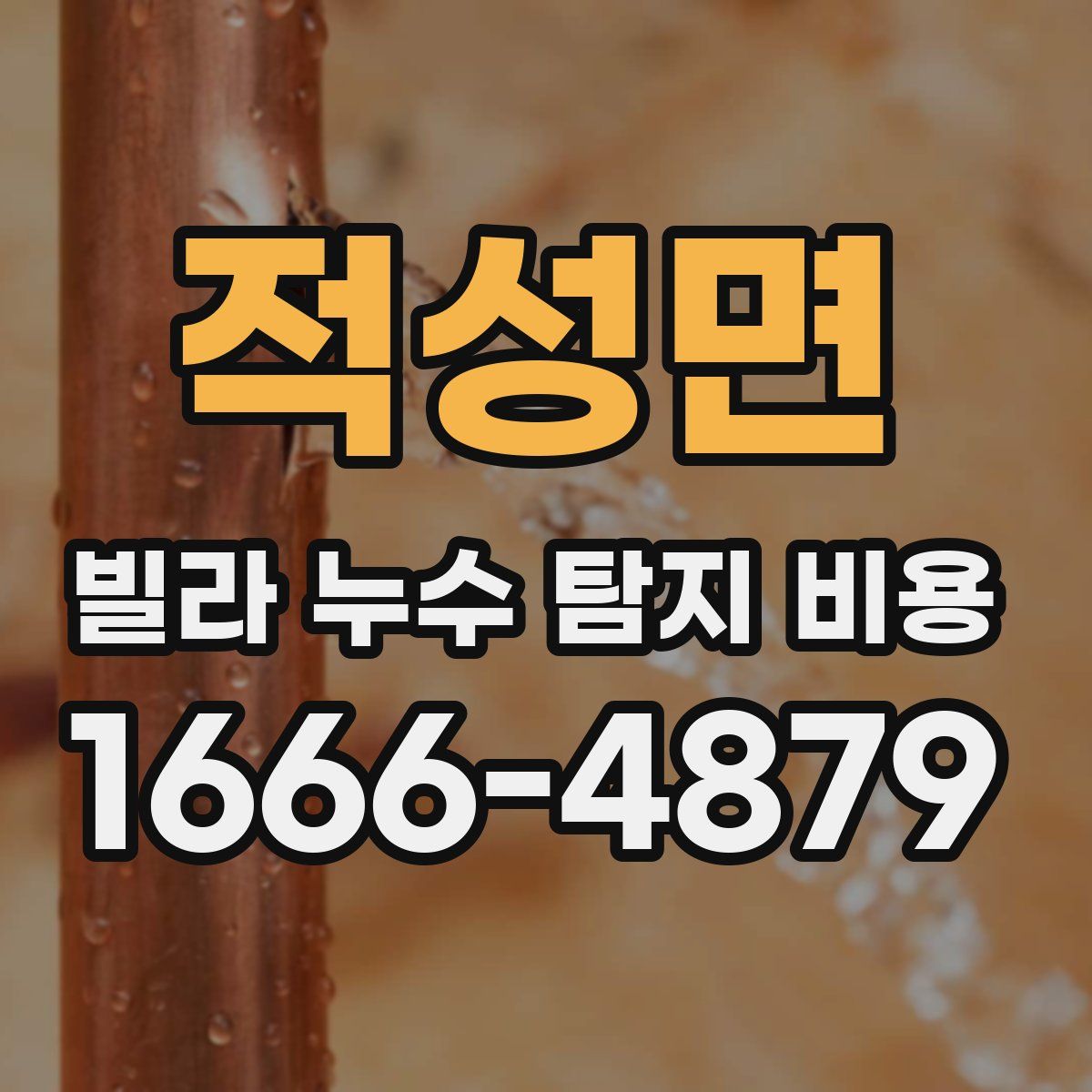 적성면 빌라 누수 탐지 비용