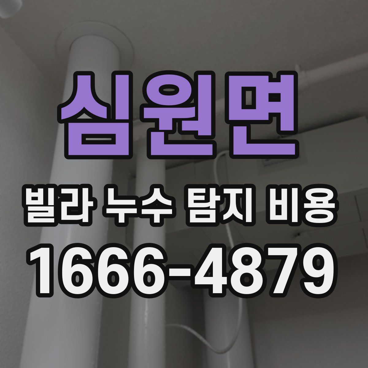 심원면 빌라 누수 탐지 비용