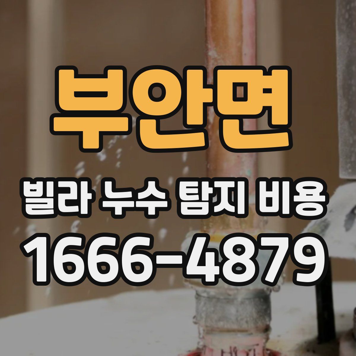 부안면 빌라 누수 탐지 비용