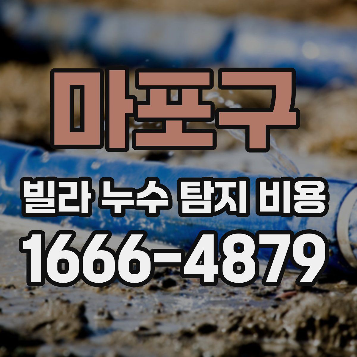 마포구 빌라 누수 탐지 비용